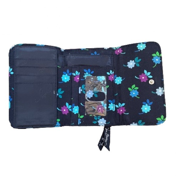 Vera Bradley Euro Trifold Wallet in Midnight Blue - Picture 4 of 12